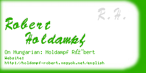 robert holdampf business card